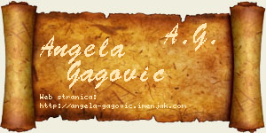 Angela Gagović vizit kartica